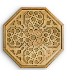 Plain Octagonal Wooden Serving Tray