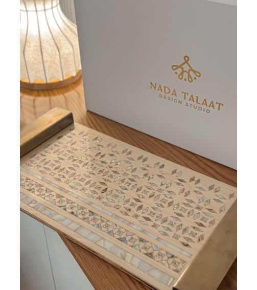 Zillij Tray - Mother Of Pearl Inlay